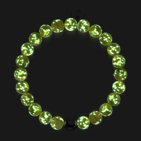 Saffron | .925 Sterling Silver | Firefly Glass Bracelet